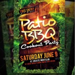 Patio BBQ Party Flyer