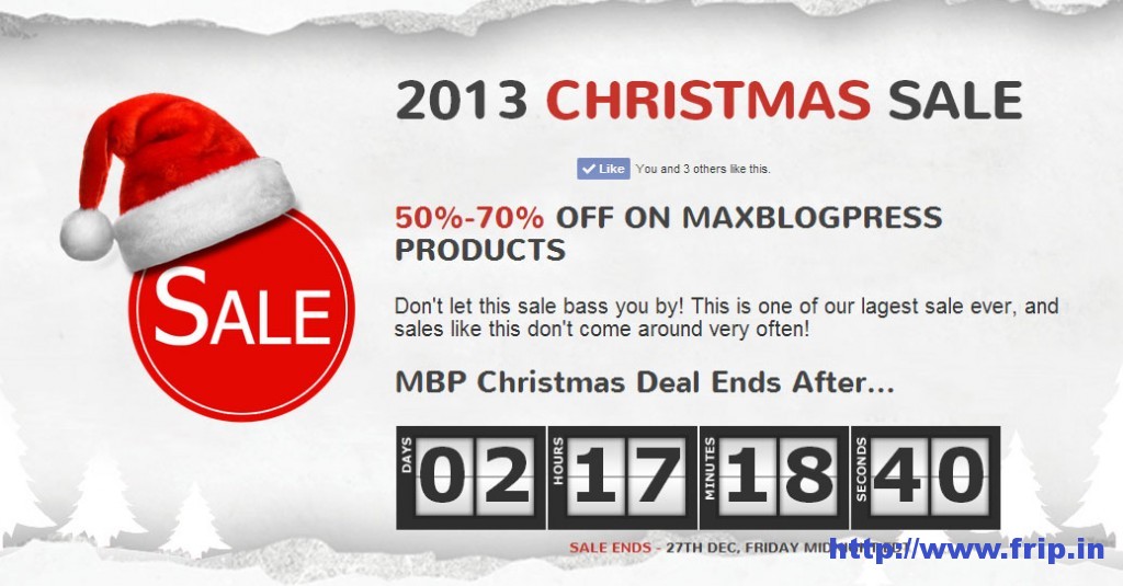 MaxBlogPress Christmas Deals