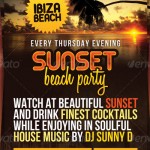 Sunset-Beach-Party-Flyers