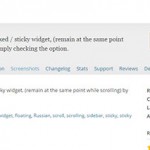 Sticky-Widget-Plugin