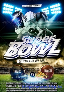 50 Best Super Bowl Flyer Print Templates 2016 - Frip.in