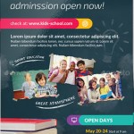 kids school flyer