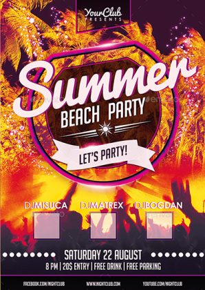 60 Best Summer Party Flyer Print Templates 2020 - Frip.in