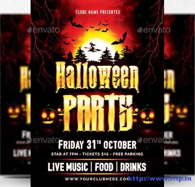 140 Best Halloween Party Flyers Print Templates 2016 | Frip.in