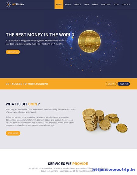 12 Best Cryptocurrency Bitcoin Website Templates 2019 Frip In - 