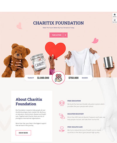 Fundraising WordPress Theme