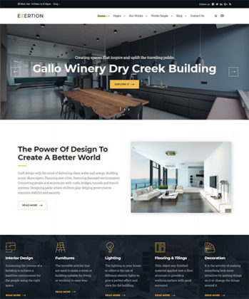 22 Best Interior Design WordPress Themes 2023 - Frip.in