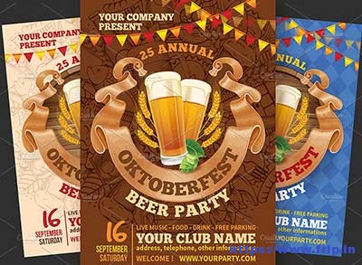 Oktoberfest-Beer-Party-Flyer
