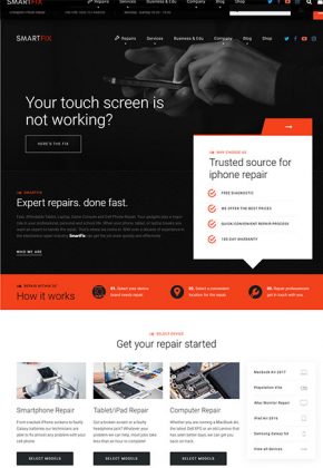 12 Best Repair WordPress Themes 2024 For iPhone Shops - Frip.in