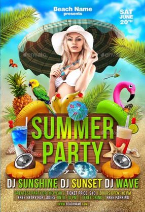 50 Best Summer Party Flyer 2024 - Frip.in