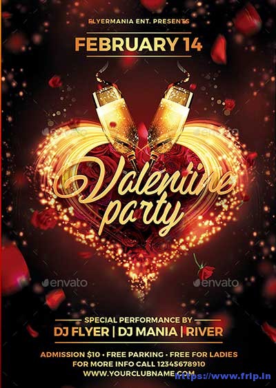 40 Best Valentine S Day Party Flyer Templates Frip In