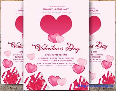 50 Best Valentine's Day Party Flyer Templates 2021 | Frip.in