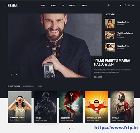 15 Best Movie WordPress Themes 2024 For Your Movie - Frip.in